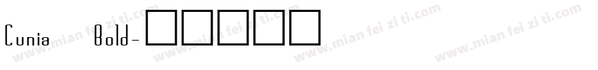 Cunia Bold字体转换